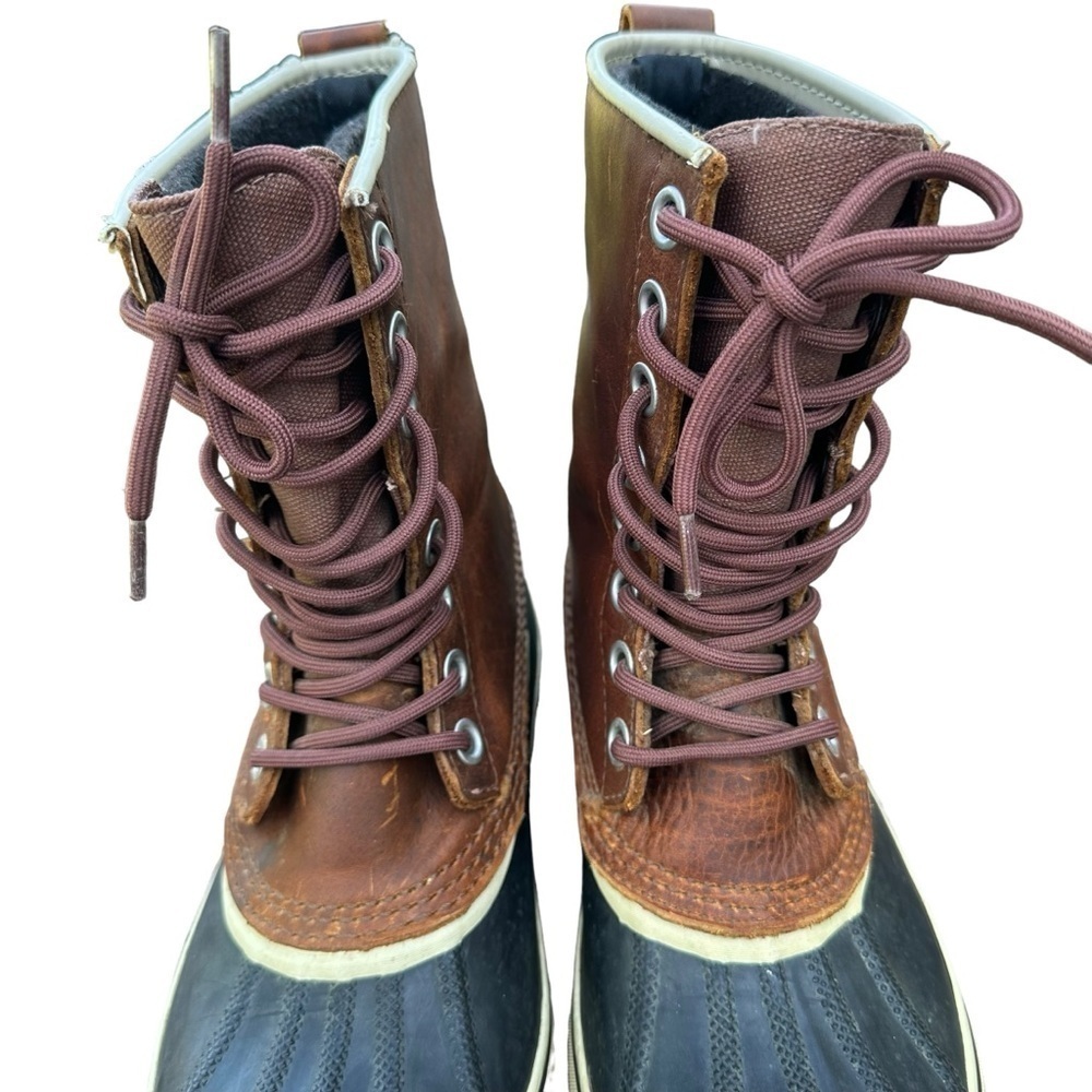 Sorel 1964 Premium Brown Leather Waterproof Duck Boots Women’s Size 8 - Picture 7 of 14